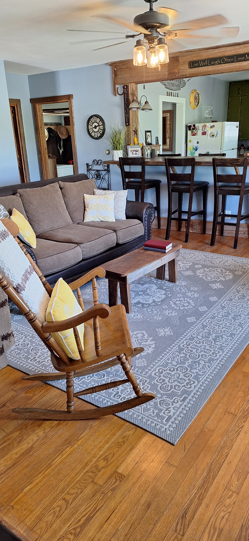Farmhouse main living area